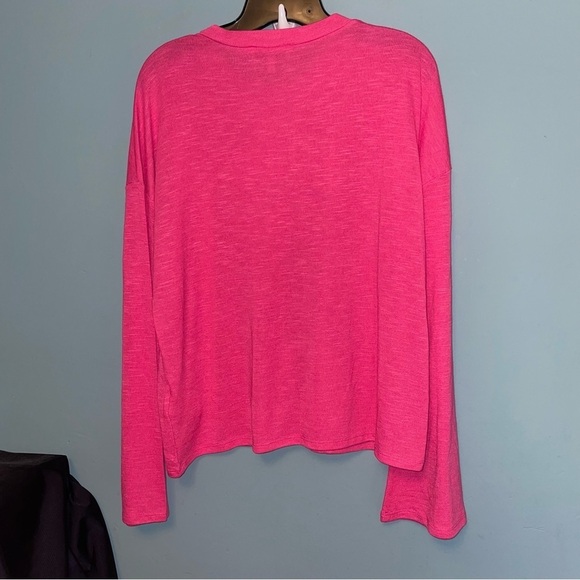 Juicy Couture Plastisol Bell Sleeve Sweater in Dragon Fruit Size Large - Picture 7 of 7